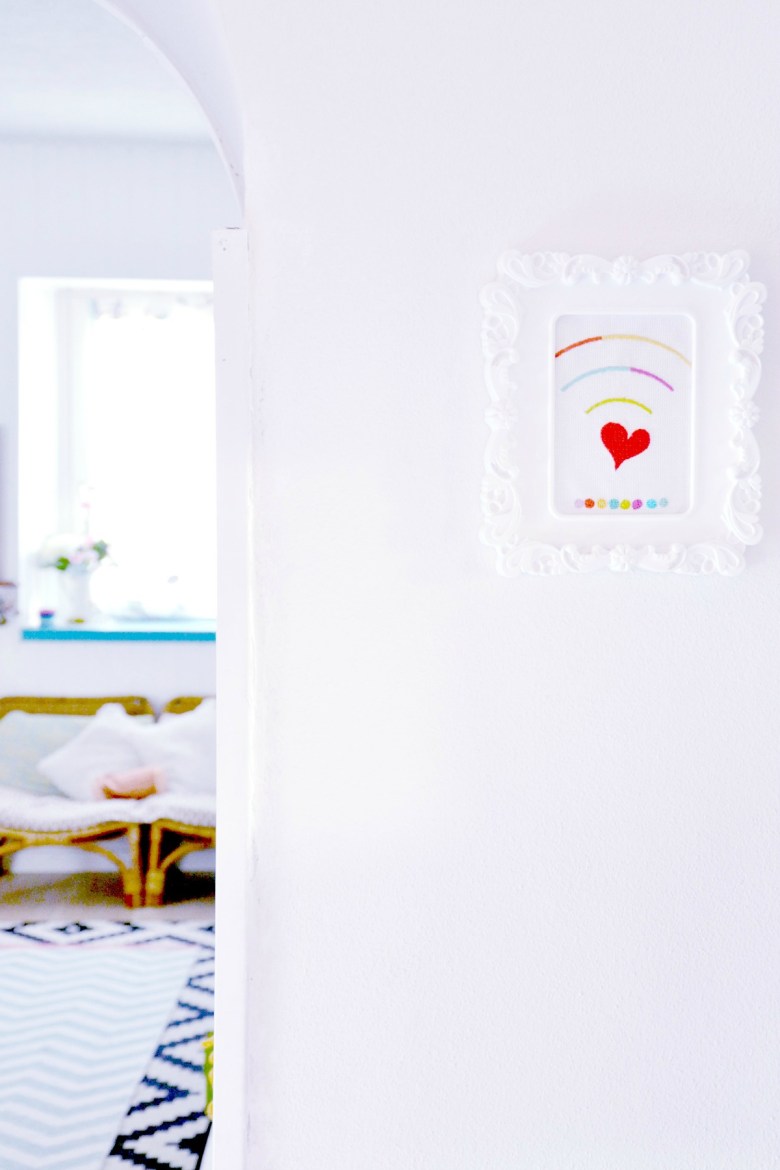 quadretto password wi fi all'ingresso della casa